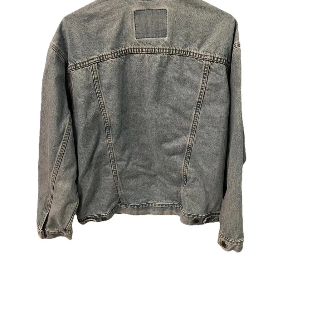 VTG Levi’s 70507-0334 USA Made Denim Trucker Jacket Large 26x26 303 Button Back - Picture 2 of 10
